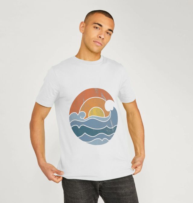 Ocean Sunset T-Shirt in White