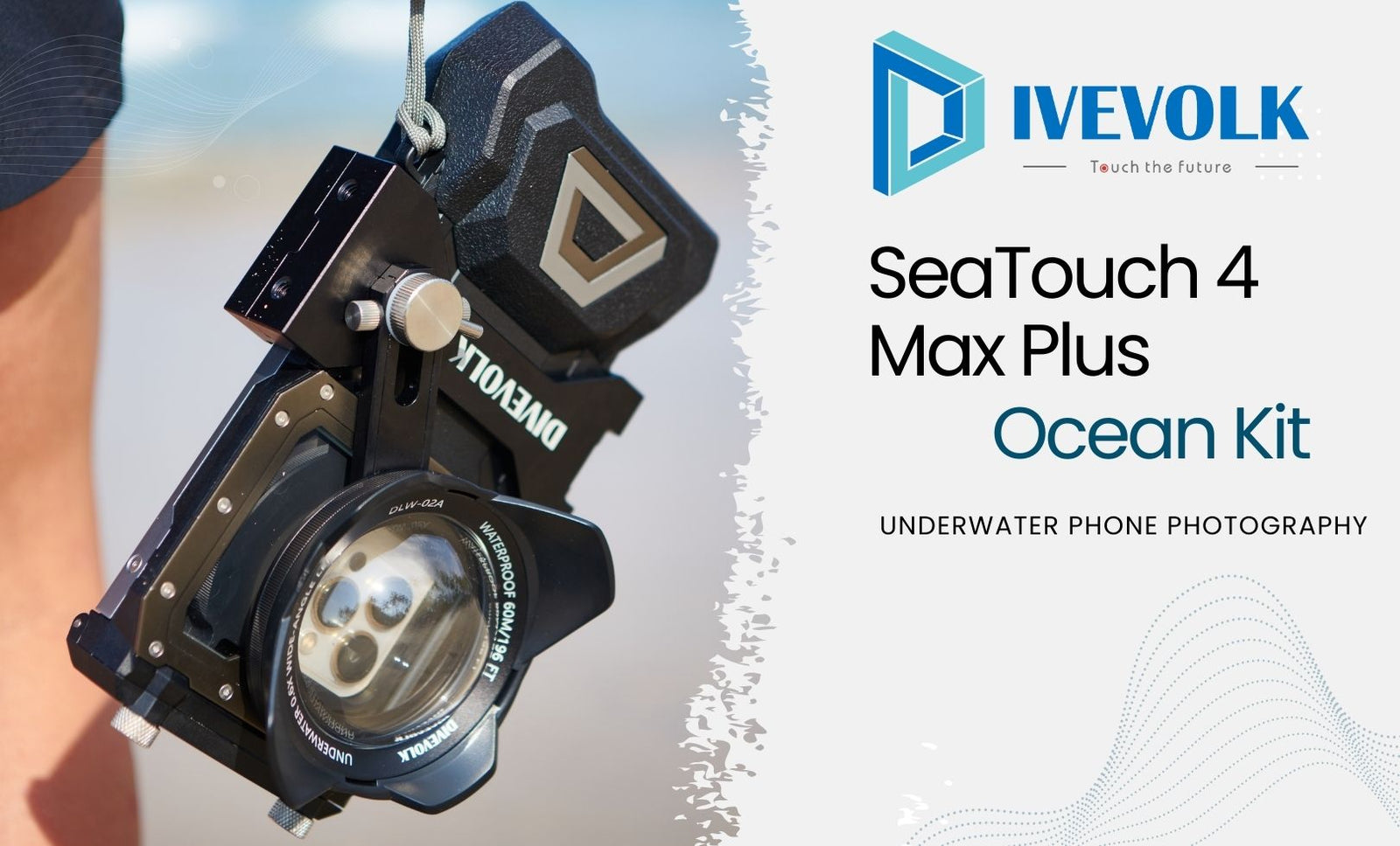DiveVolk SeaTouch 4 Max Plus Ocean Kit for Underwater Phone Photography