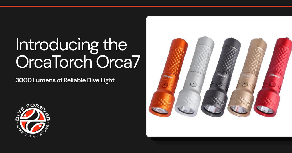 Introducing the OrcaTorch Orca7: 3000 Lumens of Reliable Dive Light