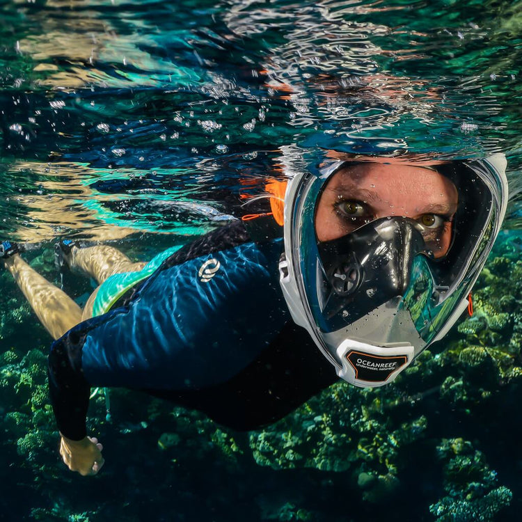 Ocean Rituals Mask Product Review: Ocean Reef Aria QR+ Full Face Snorkelling Mask – Mikes ...