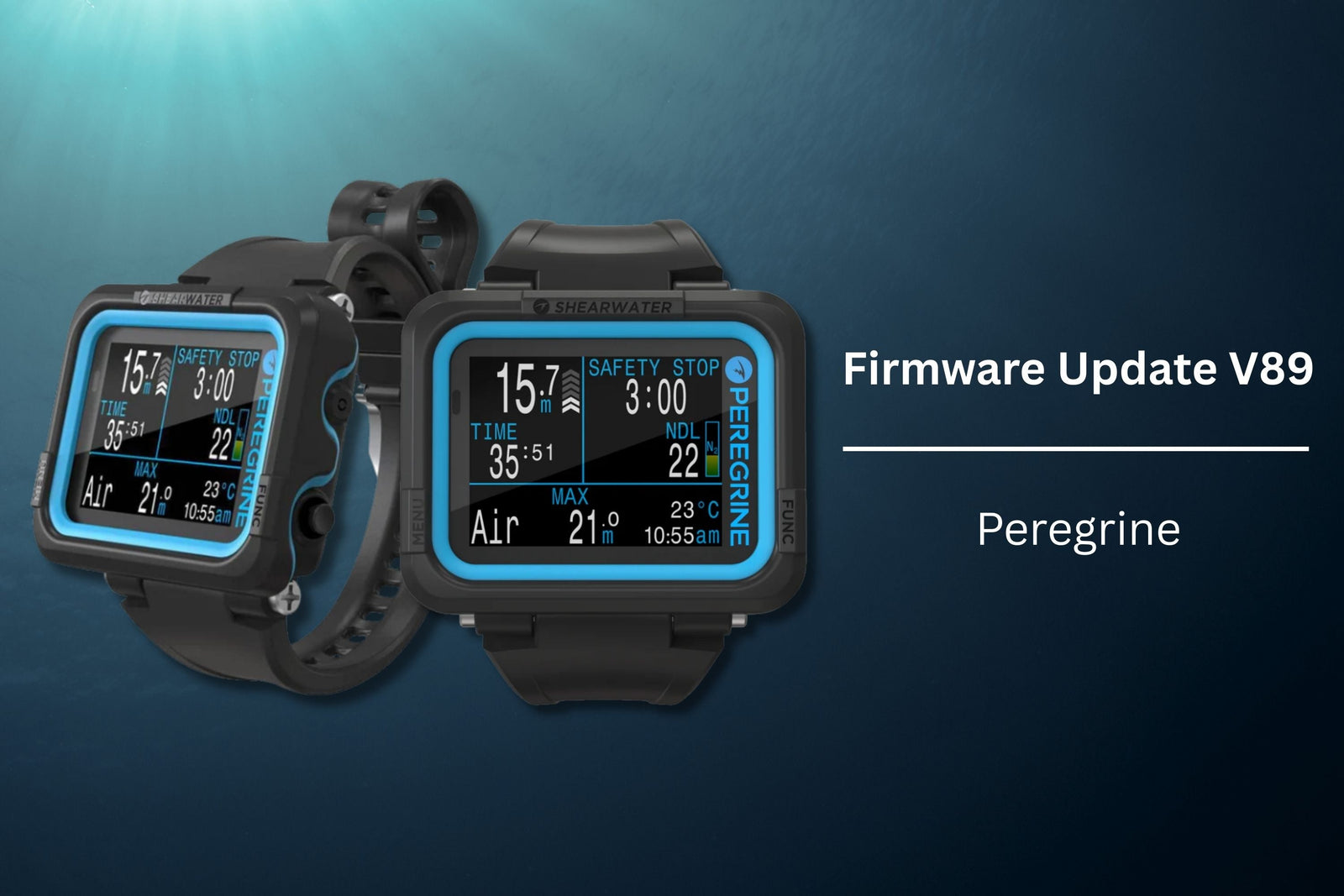 Essential Firmware Update for Shearwater Peregrine Dive Computers