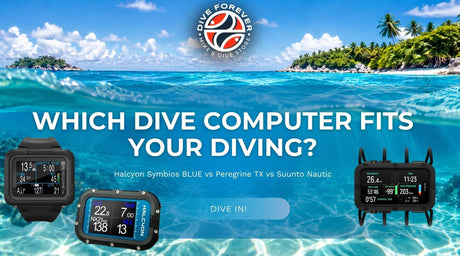 Halcyon Symbios BLUE vs Peregrine TX vs Suunto Nautic