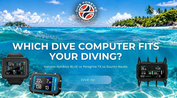 Halcyon Symbios BLUE vs Peregrine TX vs Suunto Nautic