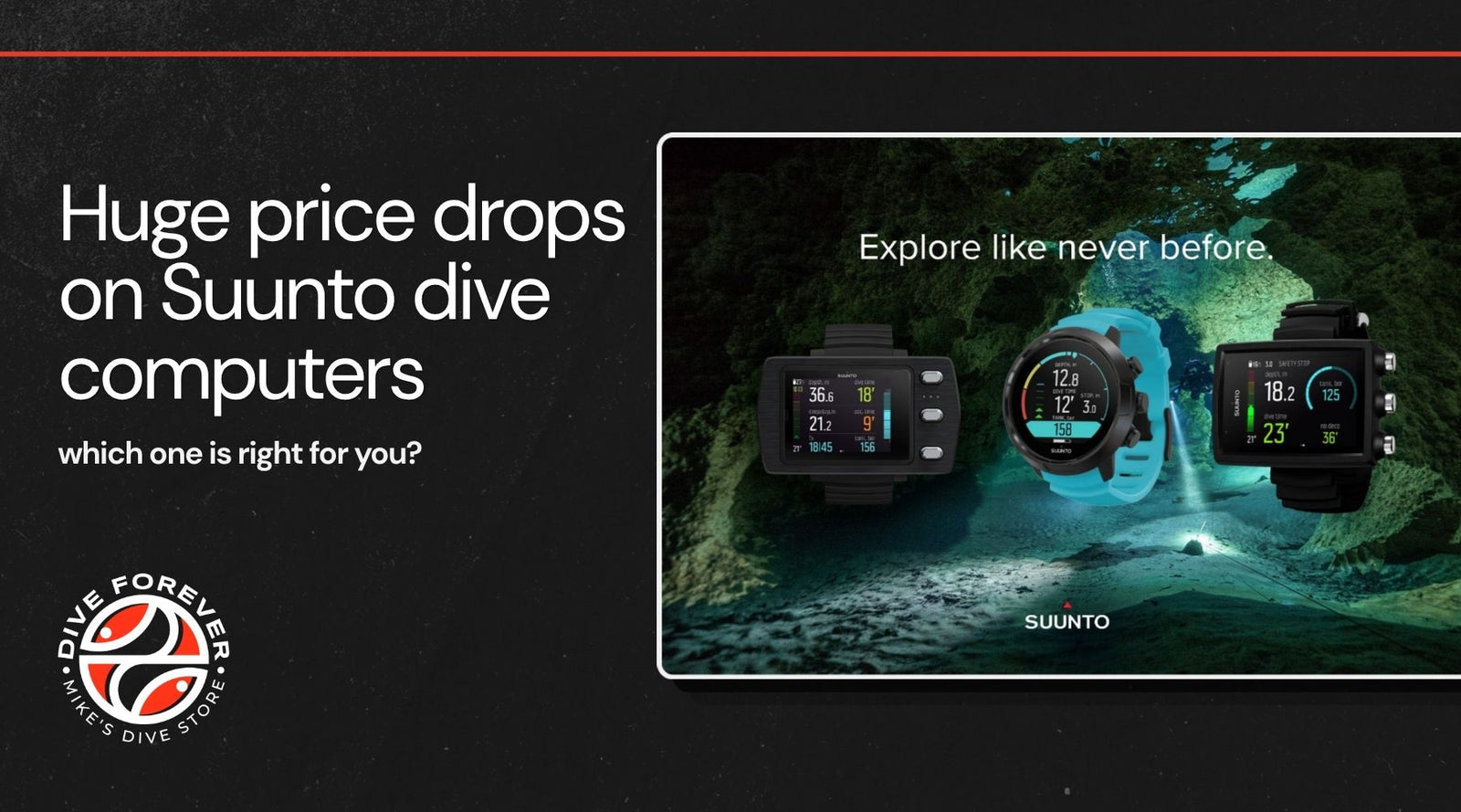 Huge price drops on Suunto dive computers