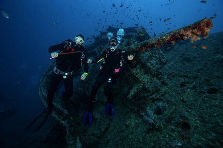 Keita's red sea  liveaboard - in front of Thistlegorm