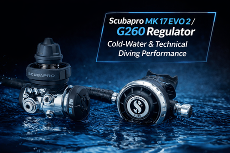Scubapro MK17 EVO 2 / G260 Regulator – Cold-Water & Technical Diving Performance