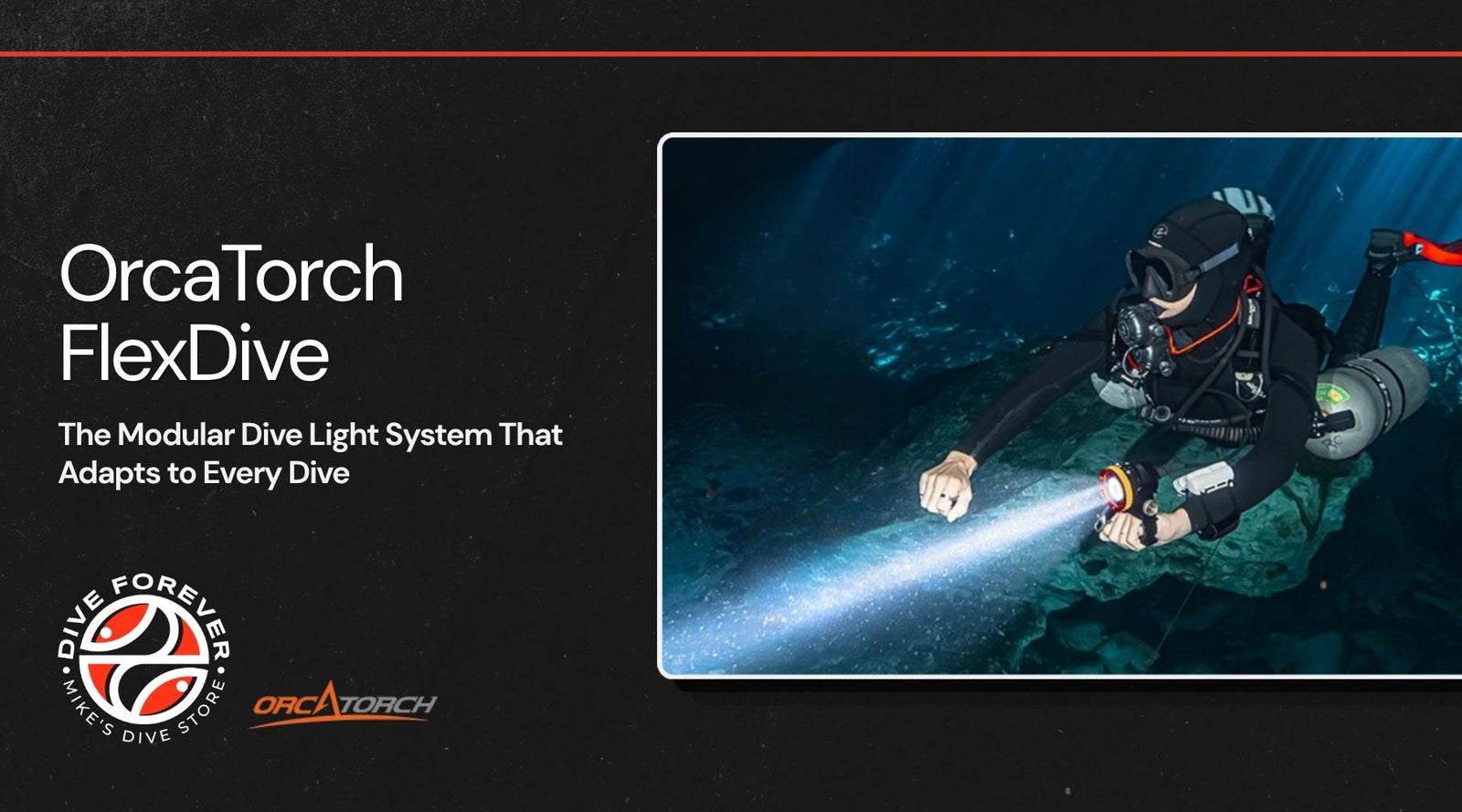 OrcaTorch FlexDive: The Modular Dive Light System That Adapts to Every Dive