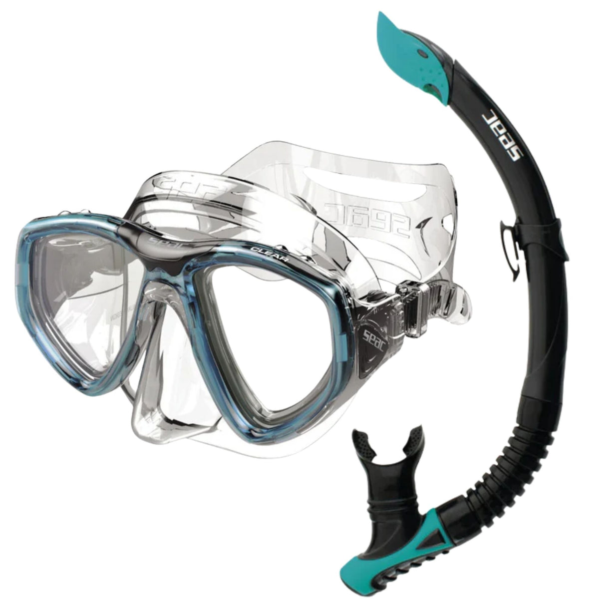 Seac Clear Anti-fog Mask and Reverse Snorkel Set