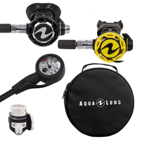 Aqualung Regulator Package: Helix Pro + Octopus + SPG + Bag