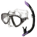 Seac Clear Anti-fog Mask and Reverse Snorkel Set