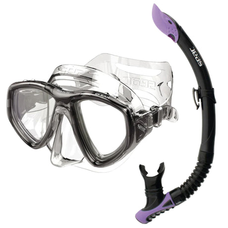Seac Clear Anti-fog Mask and Reverse Snorkel Set