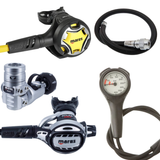 Mares Regulator Package: Atlas ADJ 62X TBP + Octopus Atlas + Gauges + BCD Hose