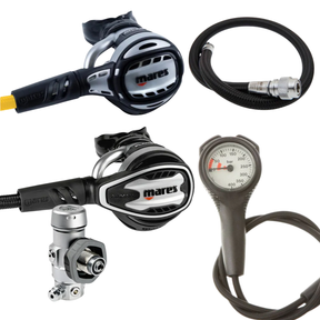 Mares Regulator Package: Planet Airmatic 88X TBP + Octopus Atlas + Gauges + BCD Hose