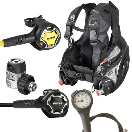 Mares Grace Ergotrim BCD Package: Dual 15X + Octopus Dual + Gauges