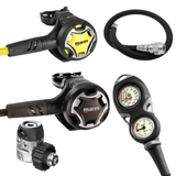 Mares Regulator Package: Dual 15X + Octopus Dual + Gauges + BCD Hose