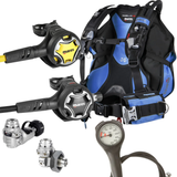 Mares Magellan HD BCD Package: Dual ADJ 62X + Octopus Dual + Gauges