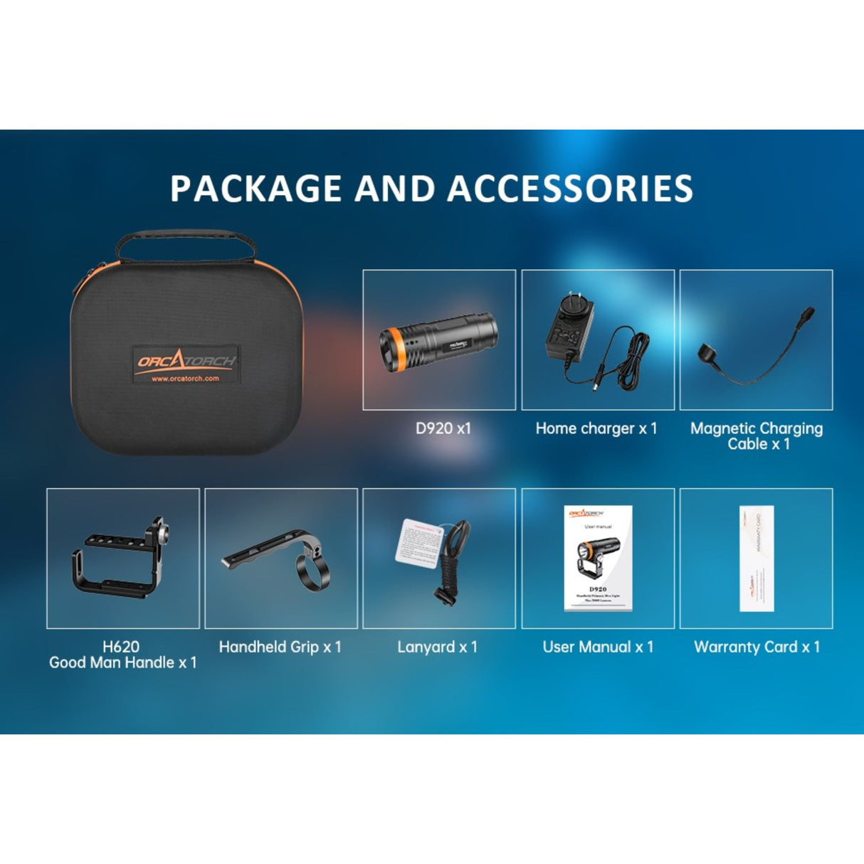 OrcaTorch D920 Dive Light