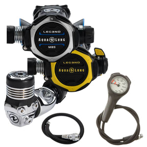 Aqualung Regulator Package: Leg3nd MBS + Gauges + BCD Hose