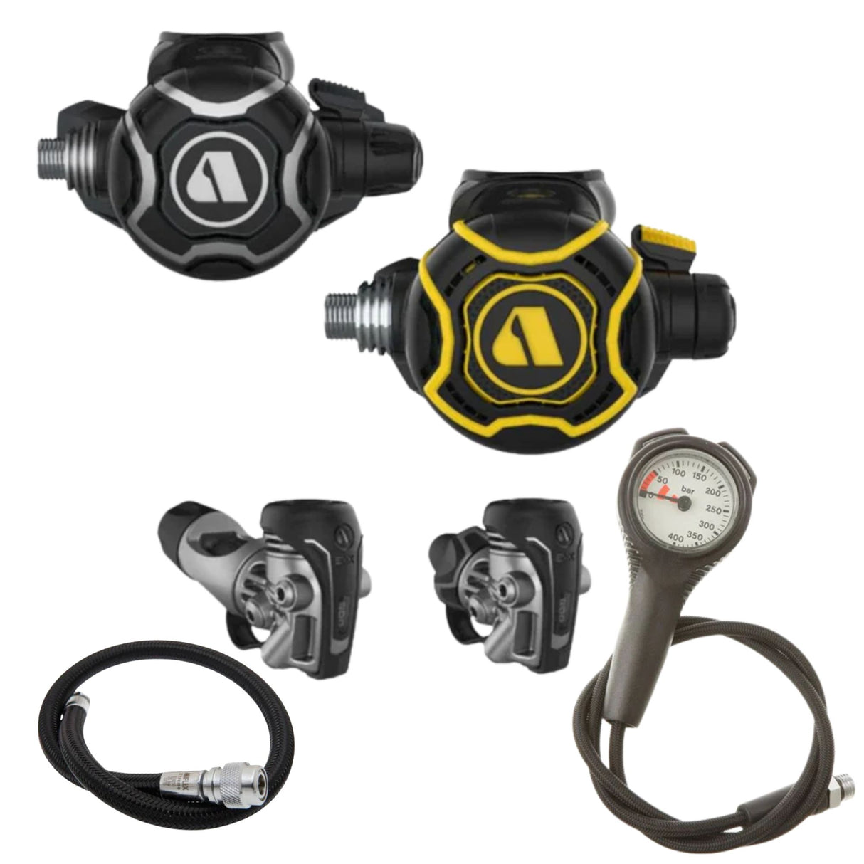 Apeks Regulator Package: EVX200 + Miflex Gauges + BCD Hose