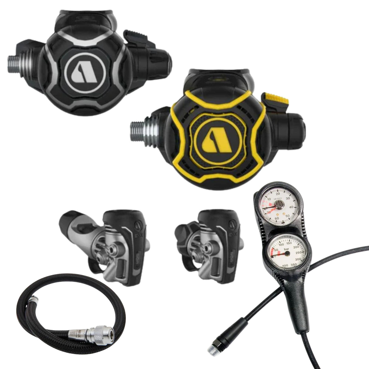 Apeks Regulator Package: EVX200 + Miflex Gauges + BCD Hose