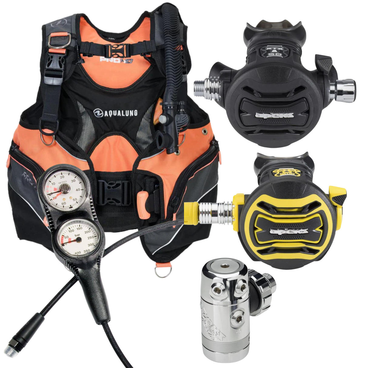 Aqualung Pro HD and Apeks XTX50 DST Women's Diving Package
