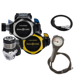 Aqualung Regulator Package: Leg3nd + Gauges + BCD Hose