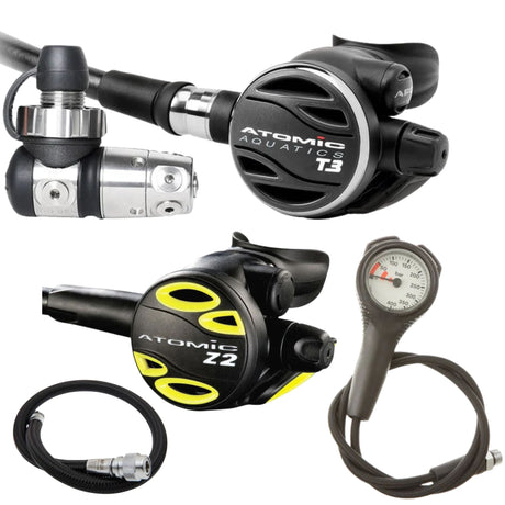 Atomic Regulator Package: T3 + Z2 Octopus + Gauges + BCD Hose