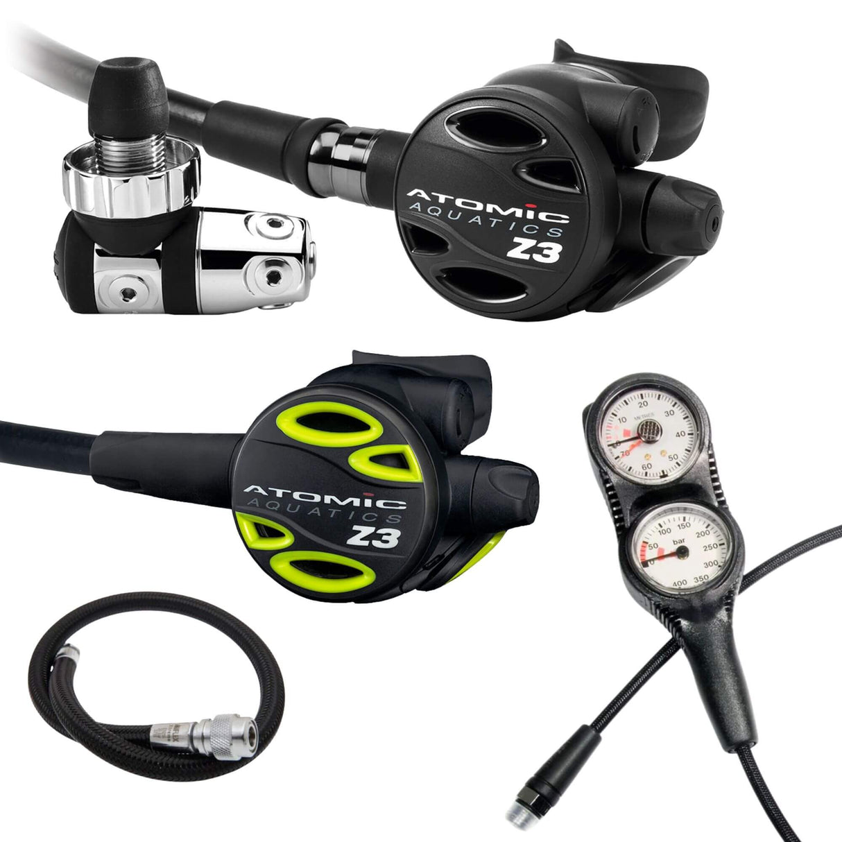 Atomic Regulator Package: Z3 + Z3 Octopus + Gauges + BCD Hose