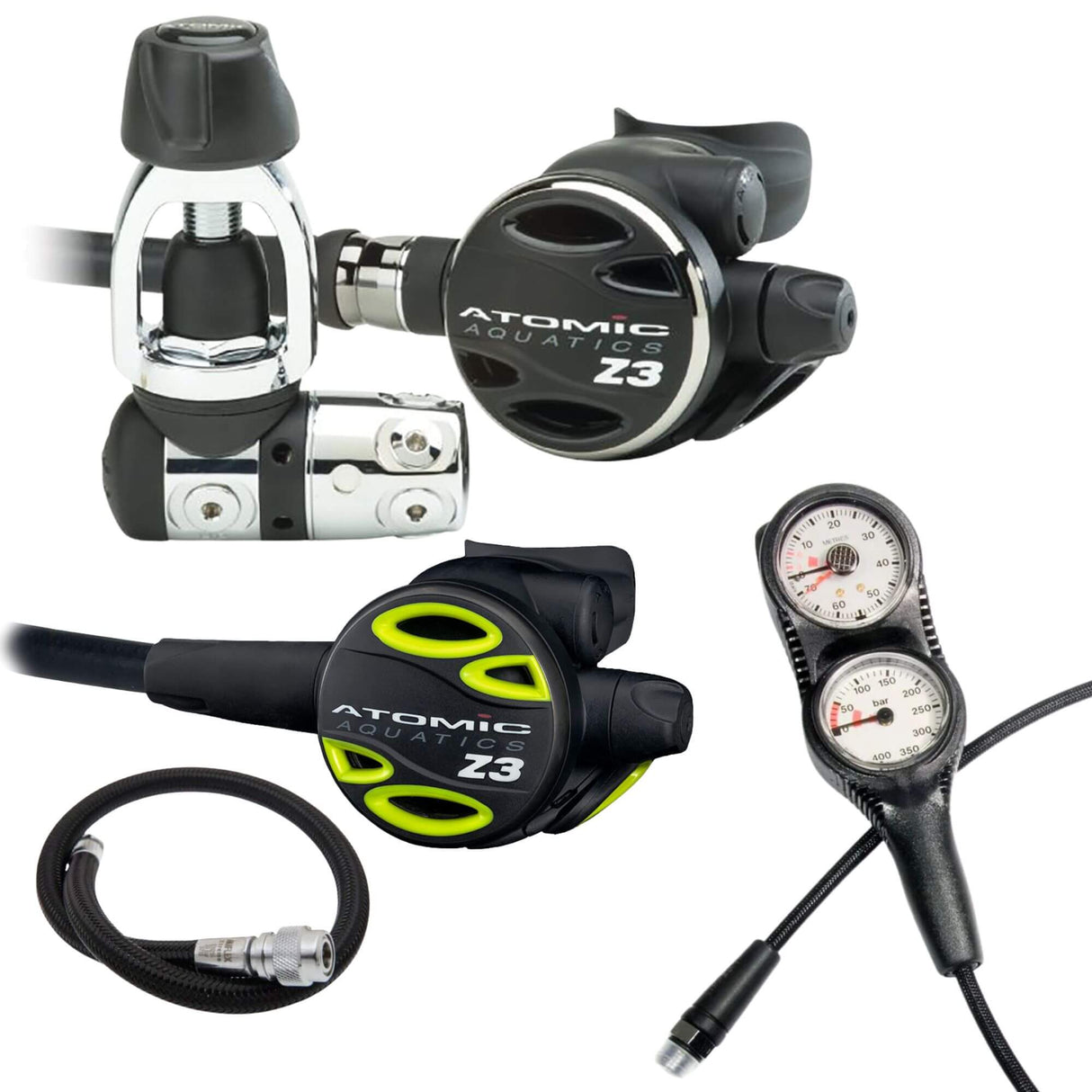 Atomic Regulator Package: Z3 + Z3 Octopus + Gauges + BCD Hose