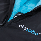 Dryrobe® Advance Long Sleeve Changing Robe for Adults - Black/Blue