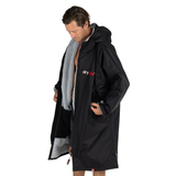 Dryrobe® Advance Long Sleeve Changing Robe for Adults - Black / Grey