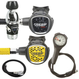 Cressi Regulator Package: MC9-SC + Compact Pro Octopus + Gauges + BCD Hose