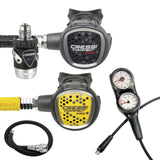 Cressi Regulator Package: MC9-SC + Compact Pro Octopus + Gauges + BCD Hose