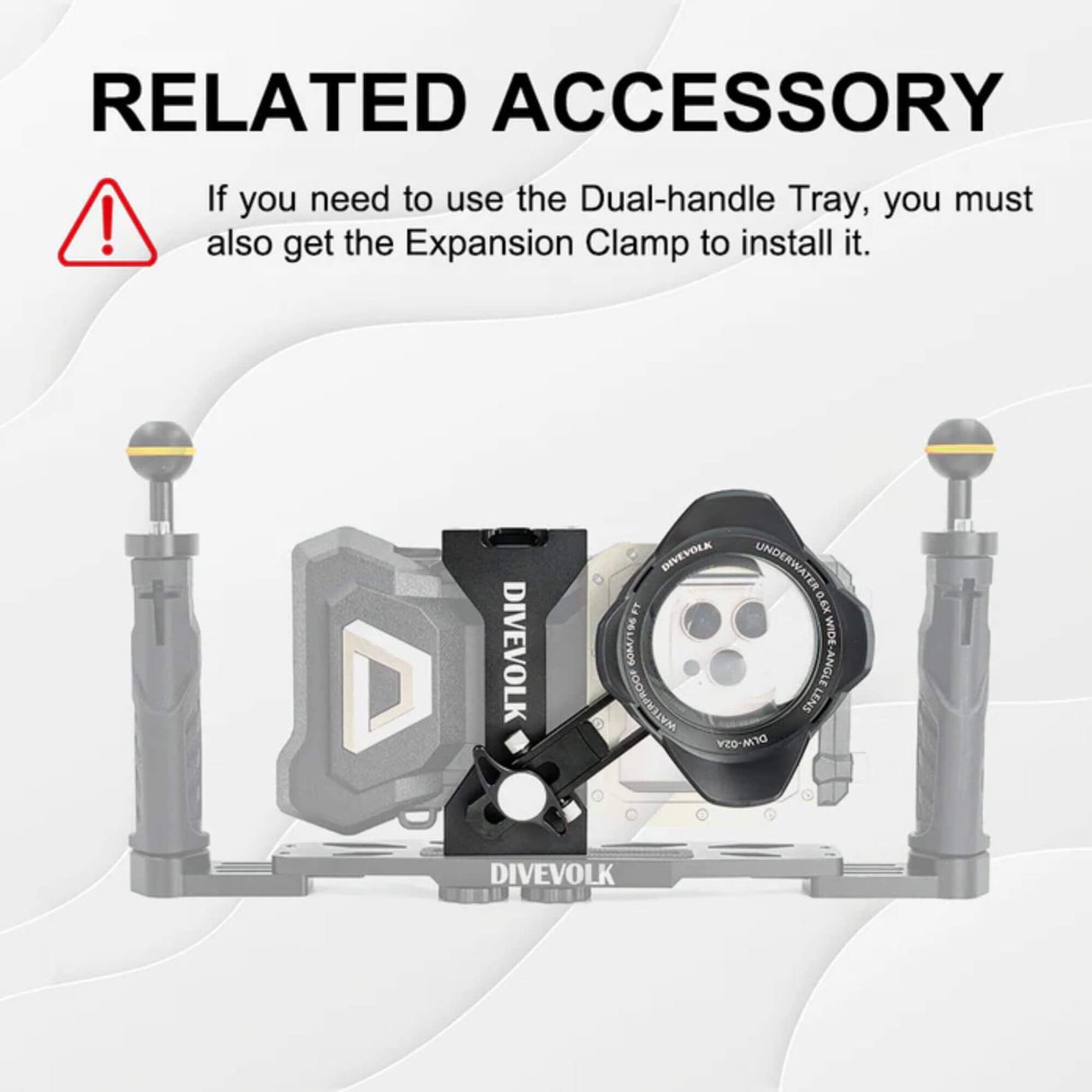 DiveVolk New Dual Handle Tray - Black