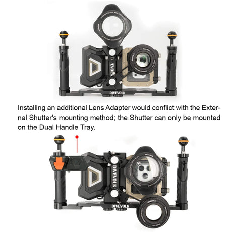 DiveVolk SeaTouch 6 Pro Expansion Clamp with 67mm Lens Adapter