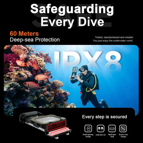 (bundled)Divevolk SeaTouch 6 Pro Underwater Smartphone Housing
