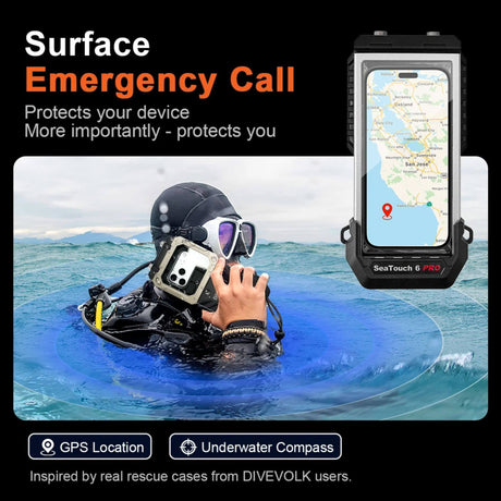 (bundled)Divevolk SeaTouch 6 Pro Underwater Smartphone Housing