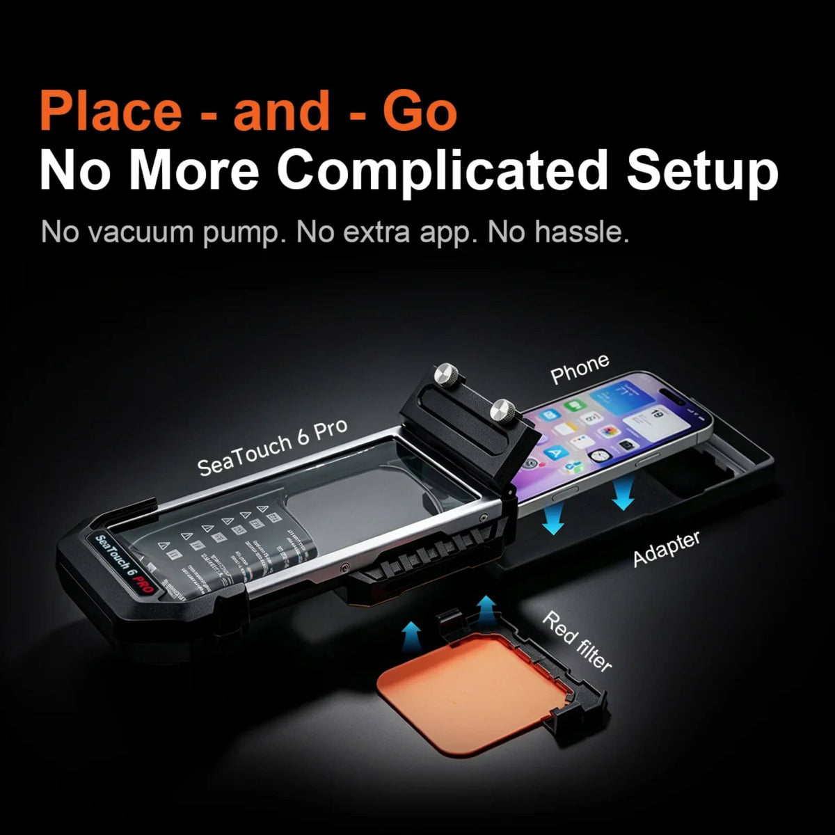 DiveVolk SeaTouch 6 Pro Underwater Smartphone Housing with Phone Adapter