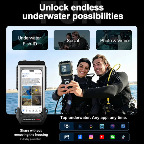 (bundled)Divevolk SeaTouch 6 Pro Underwater Smartphone Housing