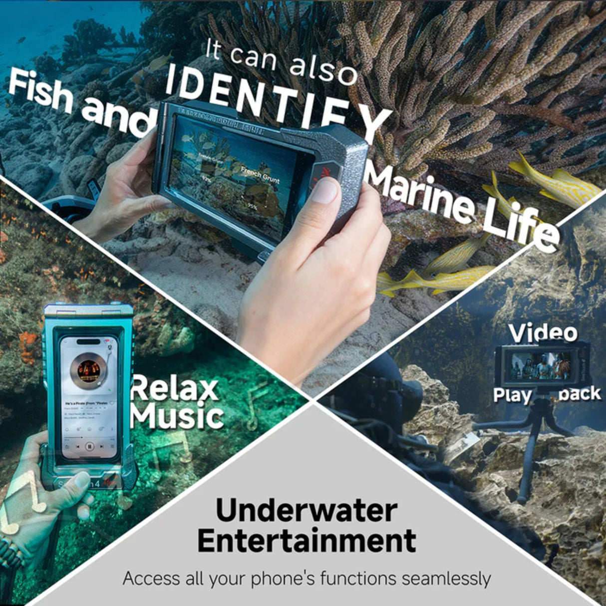 DiveVolk SeaTouch 4 Max Platinum Underwater Smartphone Housing