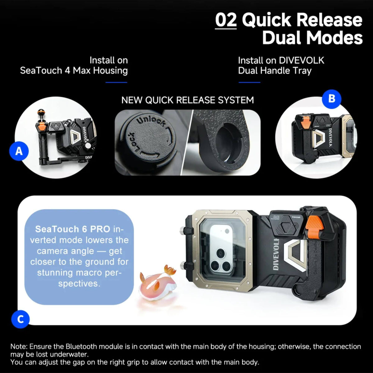 Divevolk Underwater External Shutter for SeaTouch 4 Max & 6 Pro