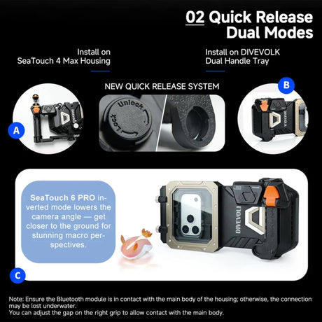 Divevolk Underwater External Shutter for SeaTouch 4 Max & 6 Pro