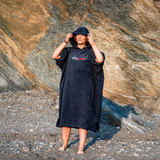 Dryrobe® Organic Cotton Towel Changing Robe for Adults - Slate Grey