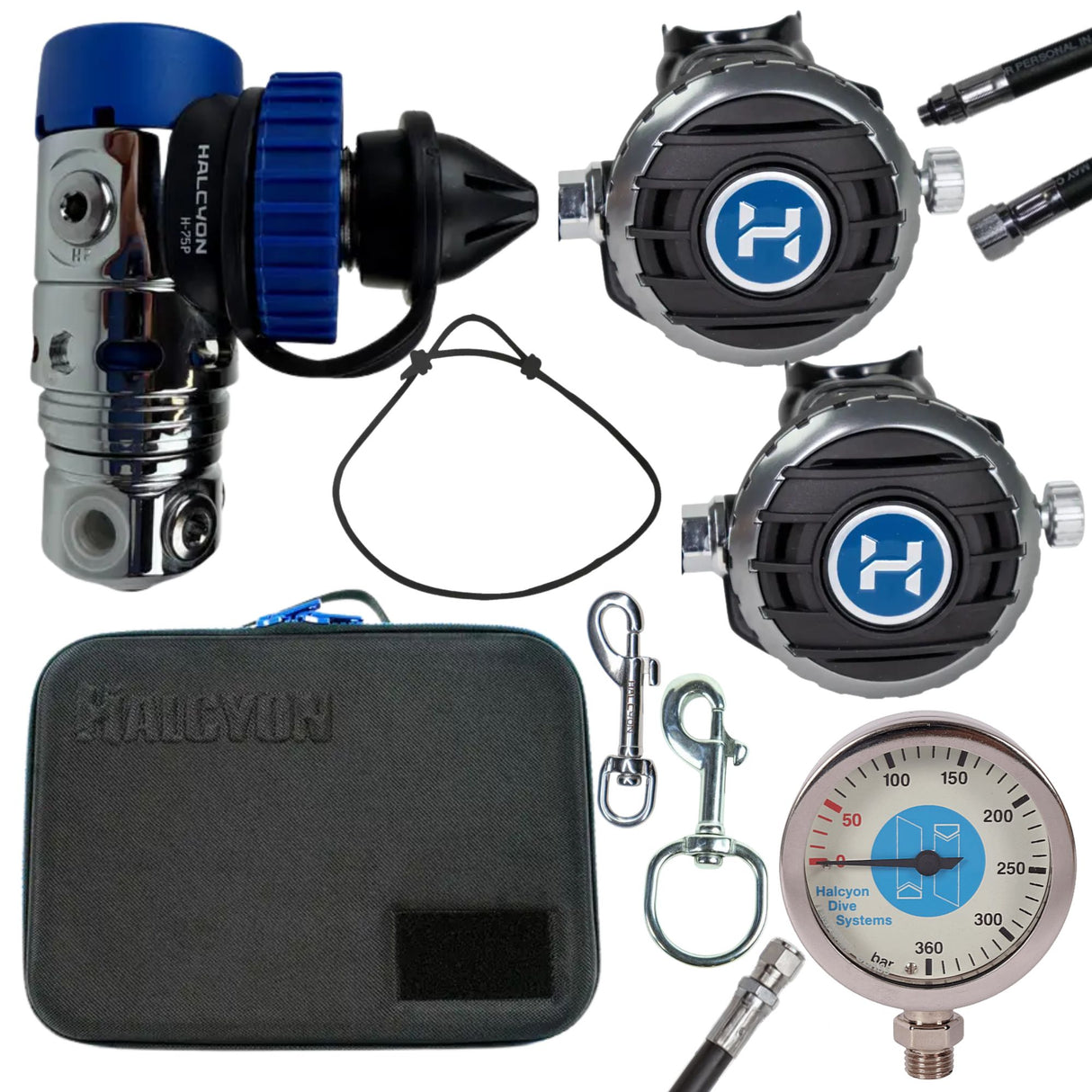 Halcyon H-75P Halo/Halo Single Tank Regulator Set