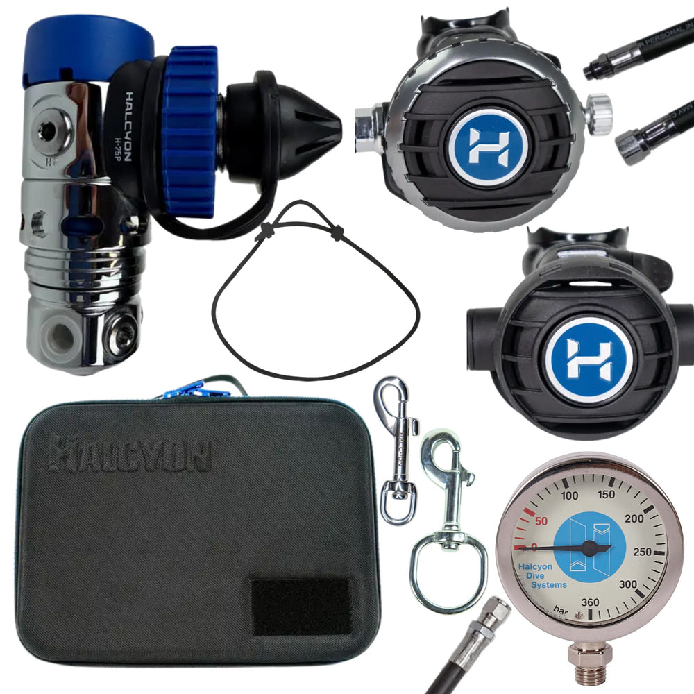 Halcyon H-75P Halo/Aura Single Tank Regulator Set
