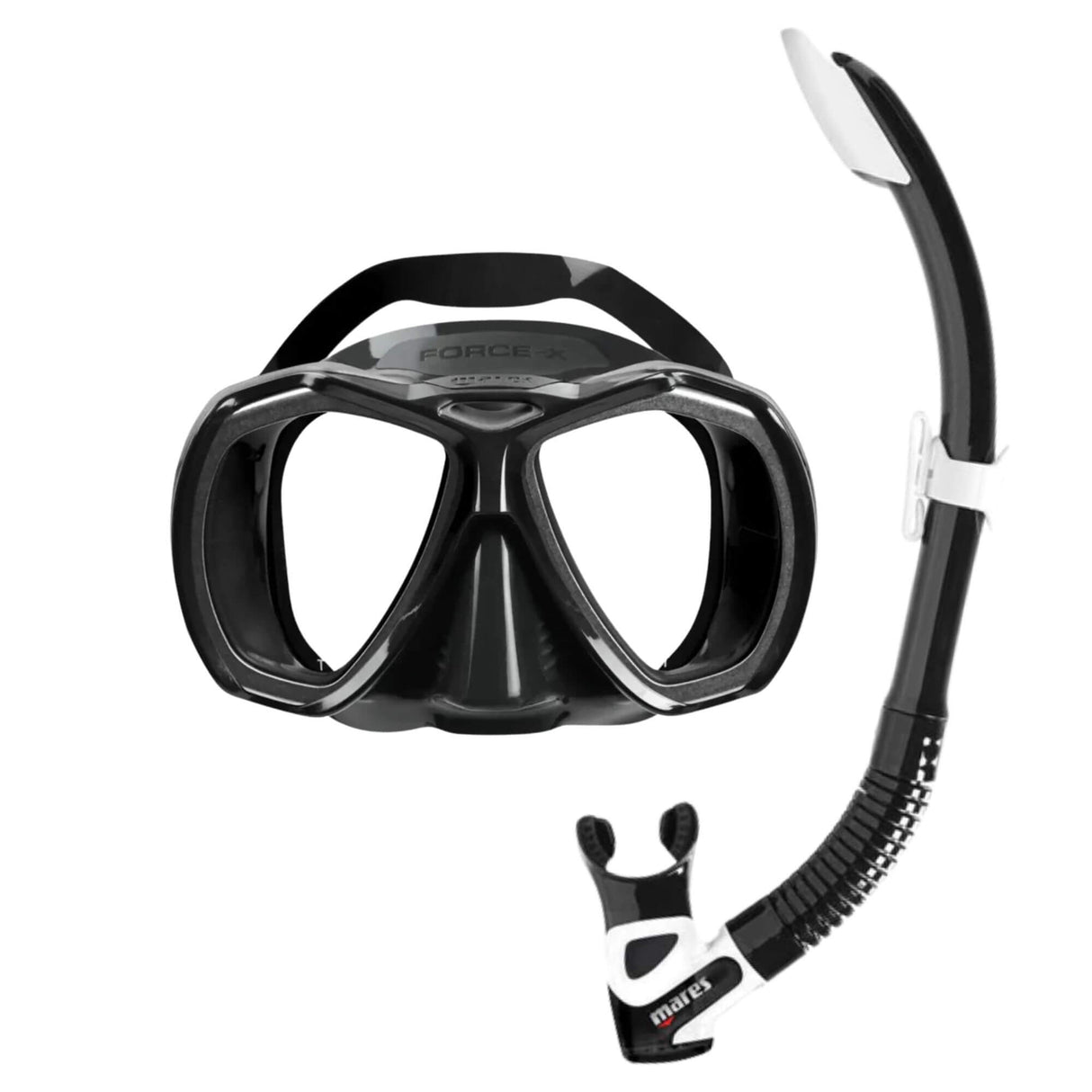 Mares Force-X Mask and Rebel Splash Snorkel Set