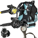 Mares Magellan HD She Dives BCD Package: Dual ADJ 62X 75th Anniversary + Octopus Dual + Gauges