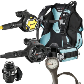Mares Magellan HD She Dives BCD Package: Dual ADJ 62X 75th Anniversary + Octopus Dual + Gauges