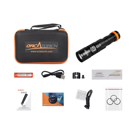 OrcaTorch DC710 Dive Light with Direct Charging