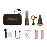 OrcaTorch D710V MK2 Underwater Video Light Gift Set
